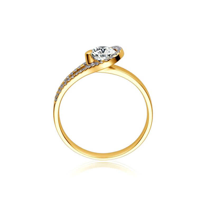 Bague Solitaire Victor Hugo - Les contemplations - Or jaune | Contemplations - 5