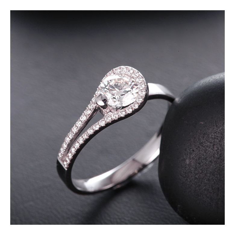 Bague Solitaire Victor Hugo - Les contemplations - Or blanc | Contemplations - 3