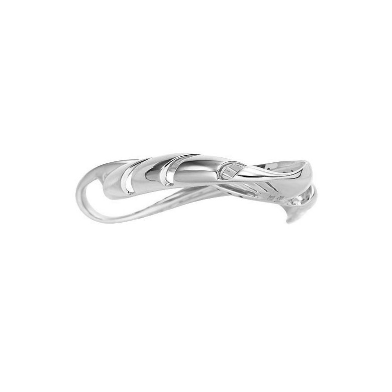 Pendentif or blanc diamants issu des flots énigmatiques - 2