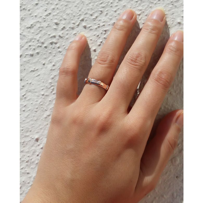 Alliances en or jaune 18 carats - Alliances diamants pour couple | Giulietta & Beethoven - 5