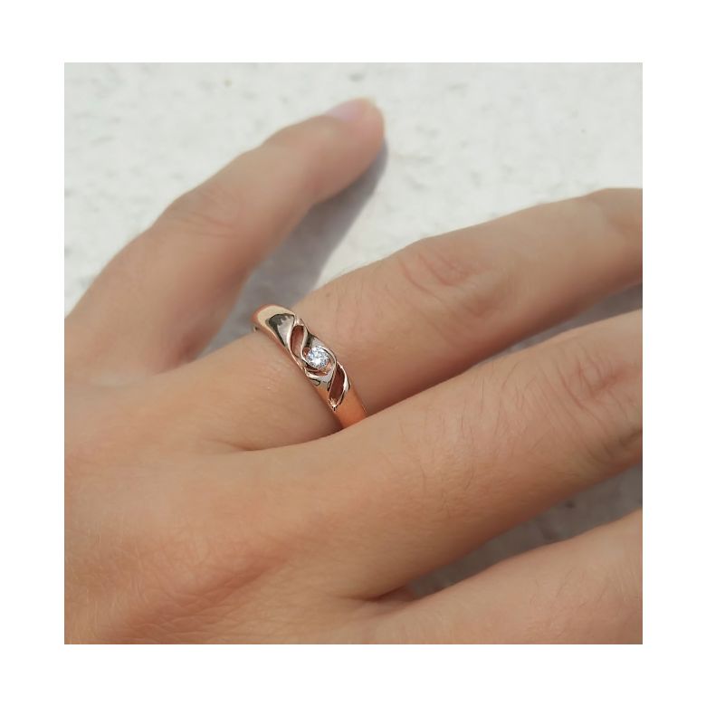 Bijoutier alliance de fiançaille - Alliance Femme diamant - Or blanc - 3