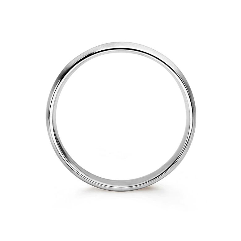Alliance diamant or blanc - Lignes pures - Homme - 3
