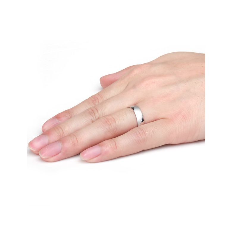 Alliance homme - Lignes fluides or blanc - Polie, brossée - 2
