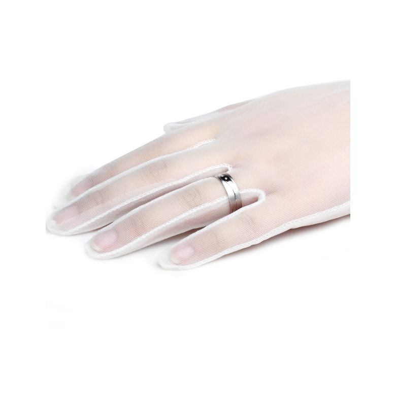 Alliance Homme lignes enchevêtrées - Or blanc, diamants - 2