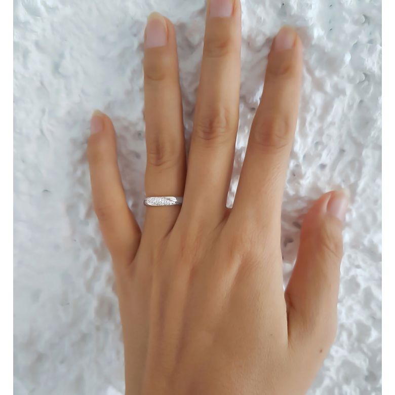 Alliance femme constellation - Or blanc - Diamants | Autour de moi pour madame - 4