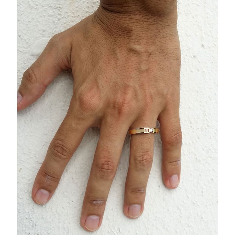 Alliance I DO - Alliance Homme Or jaune - Diamant - 3