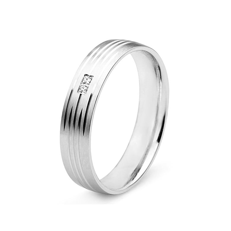 Alliance pour femme - Platine et diamants | Une vie avec toi - 1