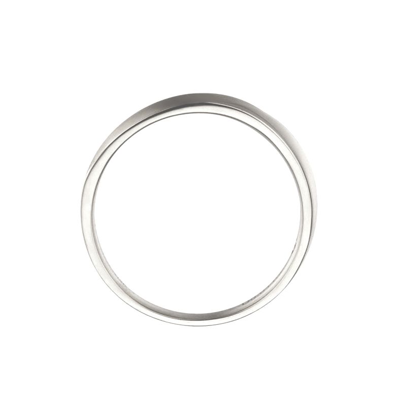 Alliance moderne Homme en Or blanc et Diamant | Ovidio - 6