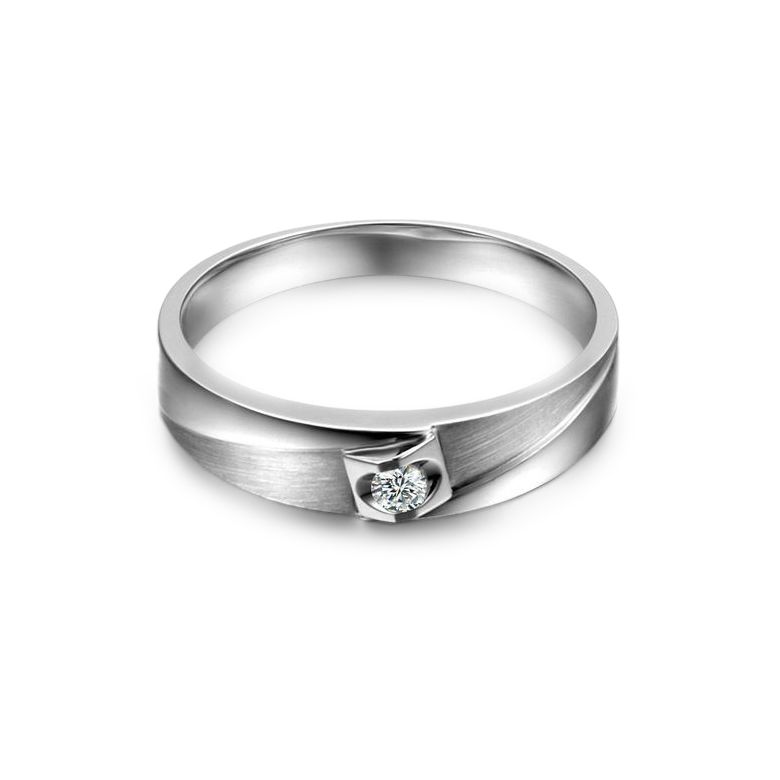 Alliance Giuliana Brossée et Polie Or Blanc, Diamant - Femme | Gemperles - 3