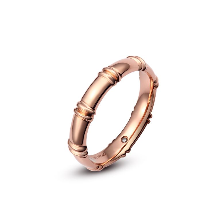 Alliance en or rose 18 carats - Alliance diamants pour Homme | Aristote - 2
