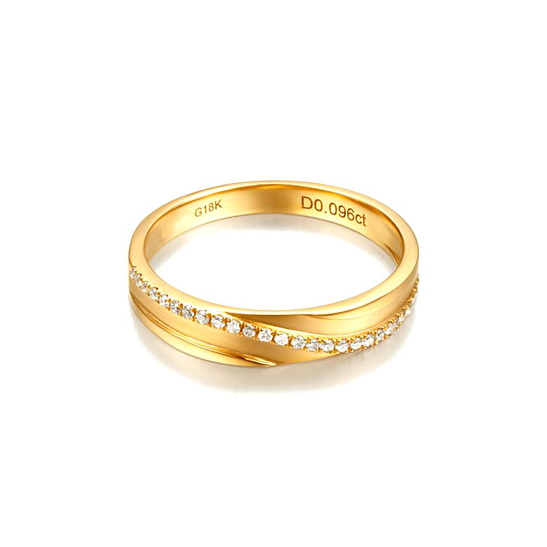 Bague alliance de prestige. Symbole d'union. Or jaune, diamants - 5