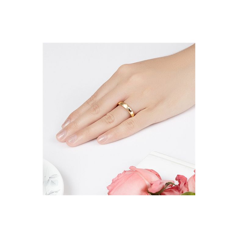 Alliance biseautée homme - Or jaune - diamant serti clos | Autour de moi - 2