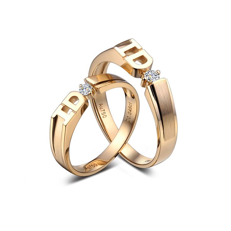Alliance I DO - Alliance Homme Or jaune - Diamant - 2