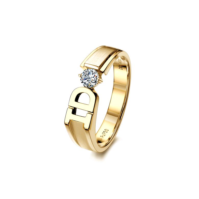 Alliance I DO - Alliance Homme Or jaune - Diamant - 1