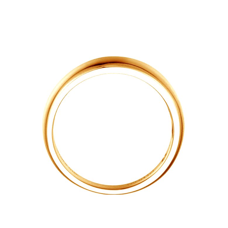 Alliance bombée Or jaune 18 carats Messieurs. 1 diamant 0.010ct | Carter - 4