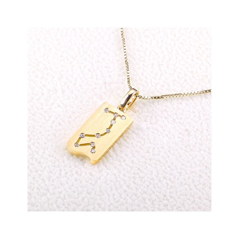 Pendentif zodiaque scorpion or jaune - Constellation - Diamants - 3