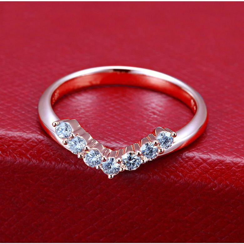 Bague Femme Freedom - Or Rose, Diamants - Ailes de Colombe | Gemperles - 4
