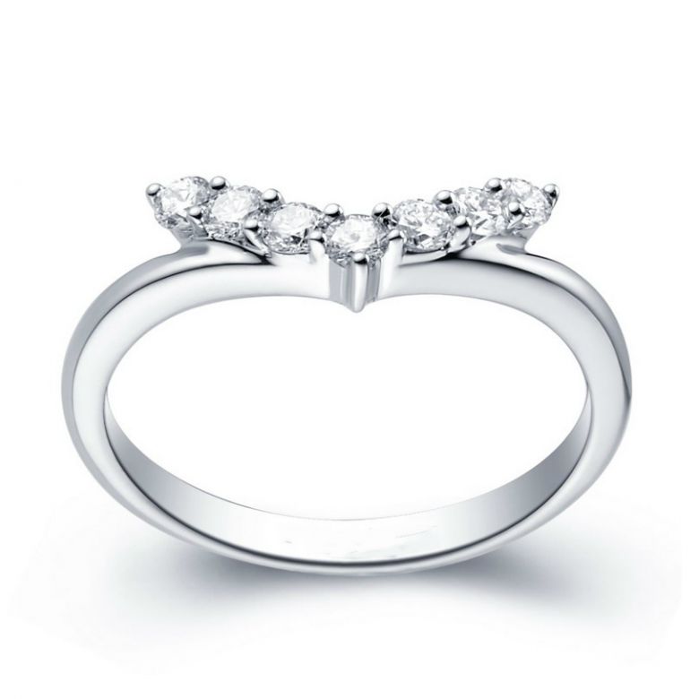 Bague Femme Freedom - Or Blanc, Diamants - Ailes de Colombe | Gemperles - 3