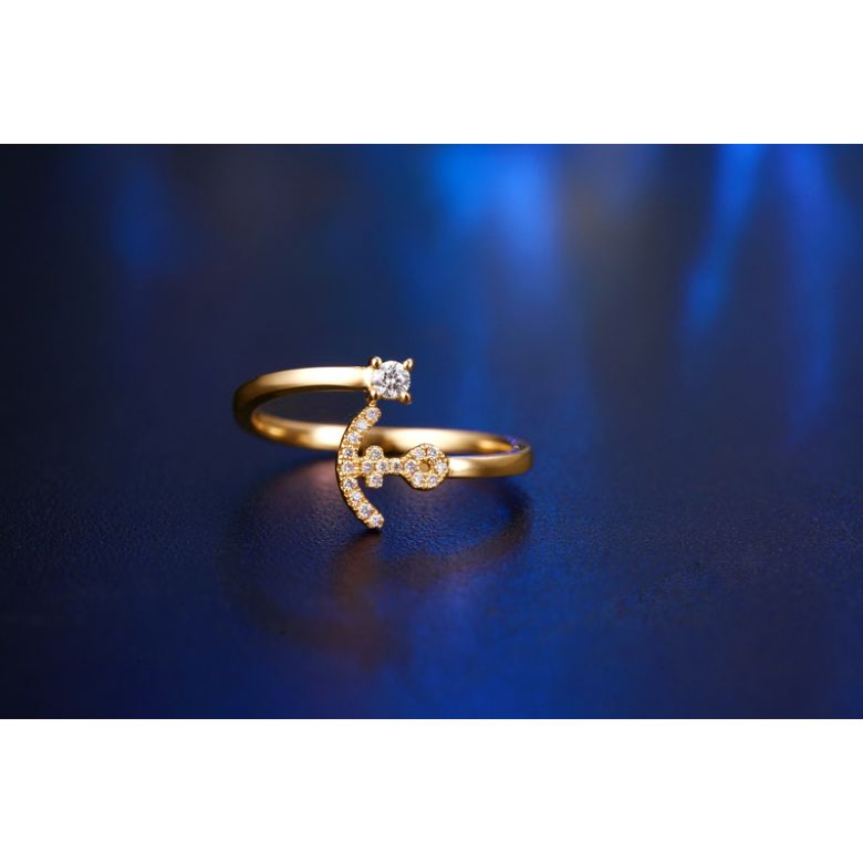 Bague enclume de bateau. Or jaune 18cts, diamants 0.11ct | Gemperles - 3