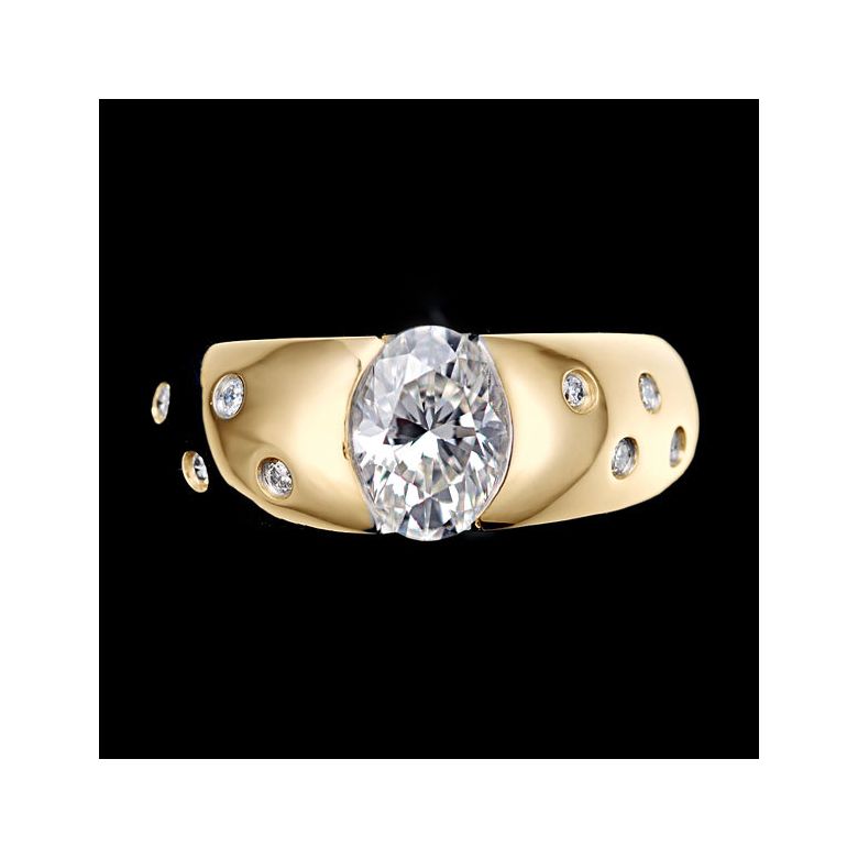 Bague pour homme or jaune 18cts - Mille éclats diamantés | Spencer - 3