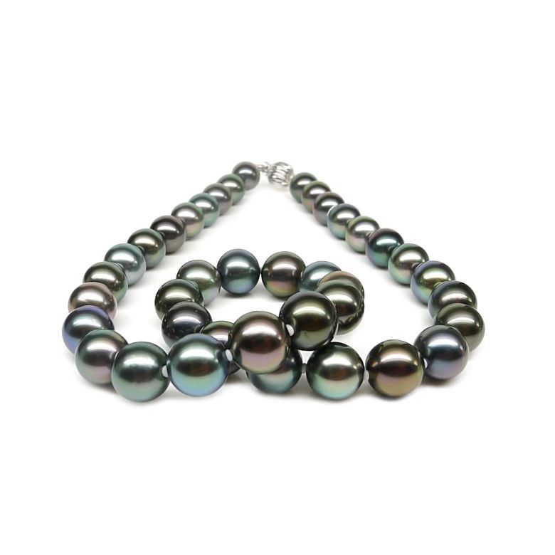 Collier en perles multicolores de Tahiti - 9/11mm, AAA - 1