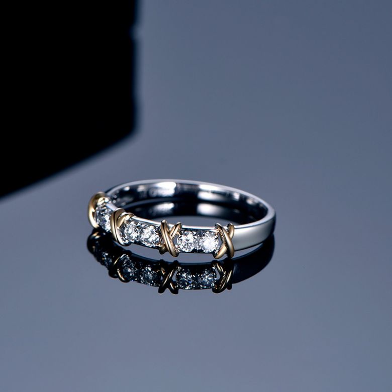 Bague X MODE - 2 ors Diamants - 3