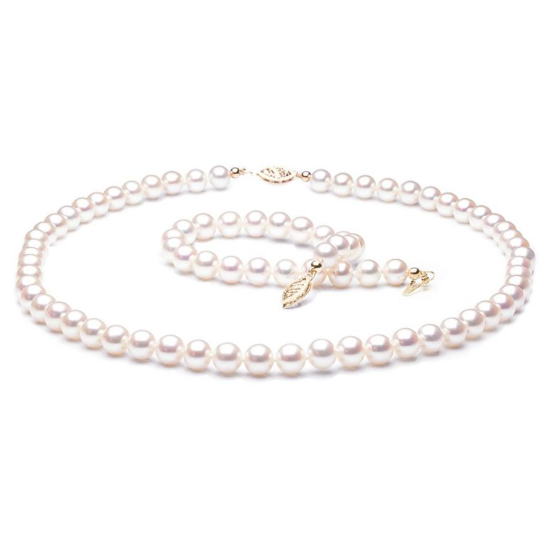 Parure Perles Eau Douce 6.5/7mm, AAA - 1