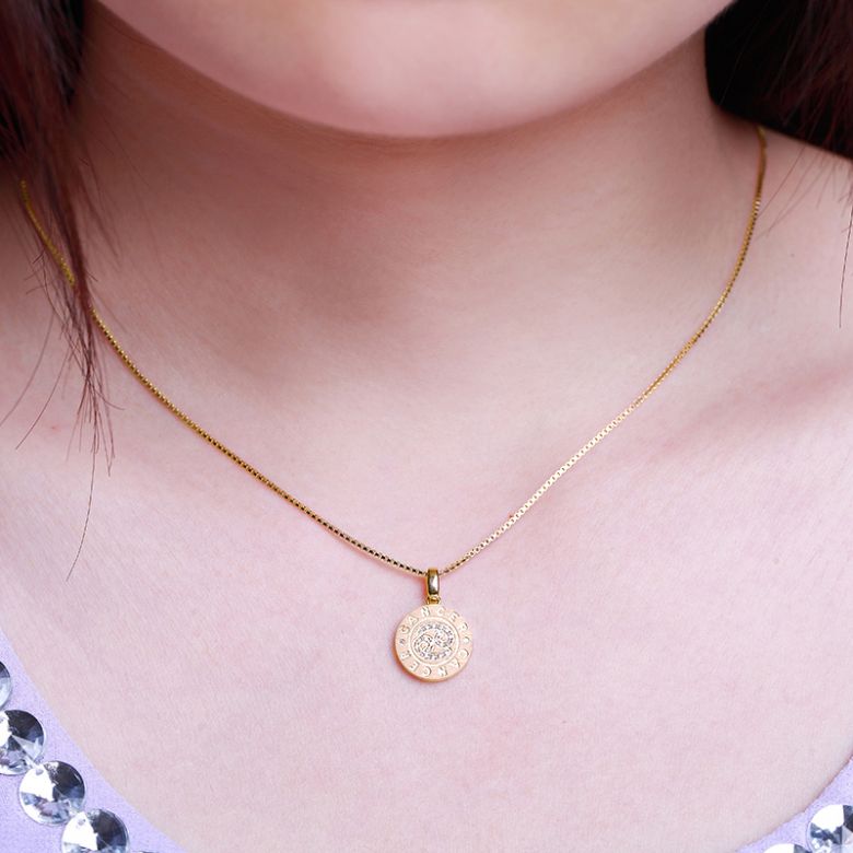 Pendentif Cancer Or jaune. Signe du Cancer. Zodiaque - 2