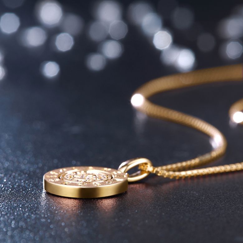 Pendentif Cancer Or jaune. Signe du Cancer. Zodiaque - 5