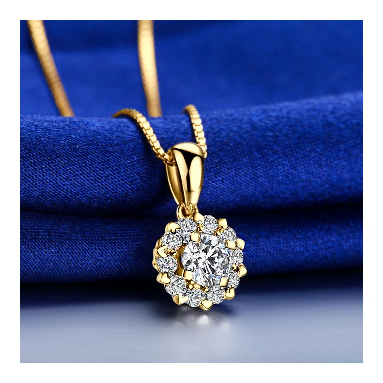 Pendentif Coeur Caillouté Or jaune et Diamants 0.33ct - 5