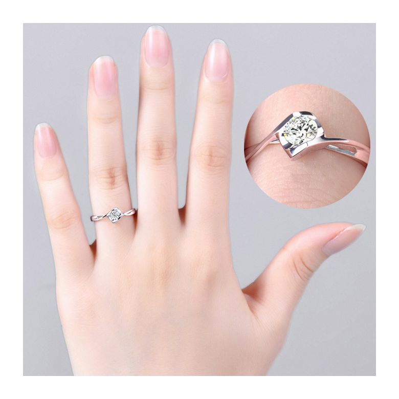 Solitaire Diamant Or blanc. Victor Hugo, A Jeanne | Gemperles - 3