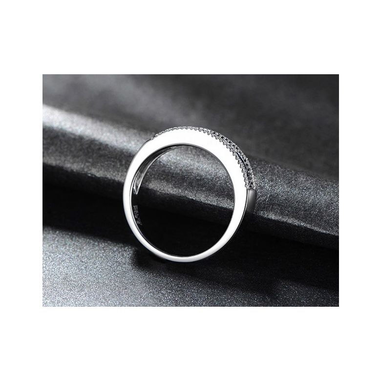 Bague saphir diamant or blanc - Lumière Azurée - 4