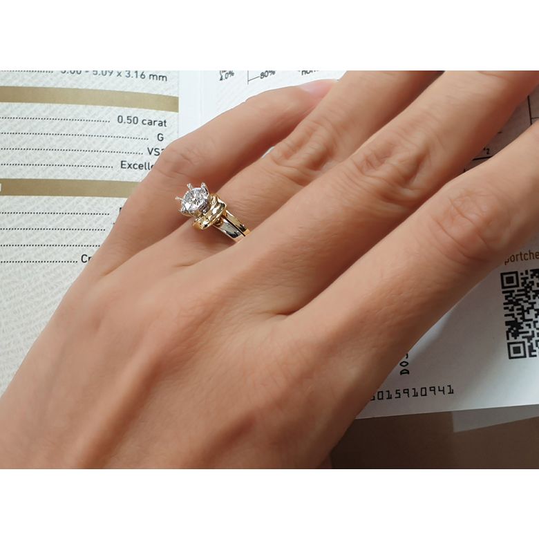 Bague Louis Aragon - Nous Dormirons Ensemble - Or Blanc, Jaune | Gemperles - 7