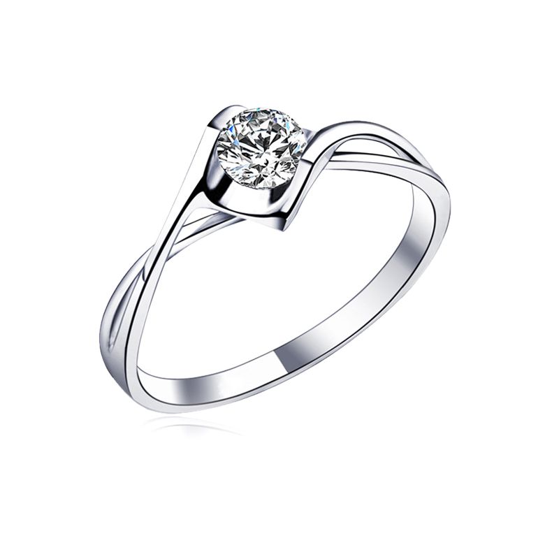 Solitaire Diamant Or blanc. Victor Hugo, A Jeanne | Gemperles - 4