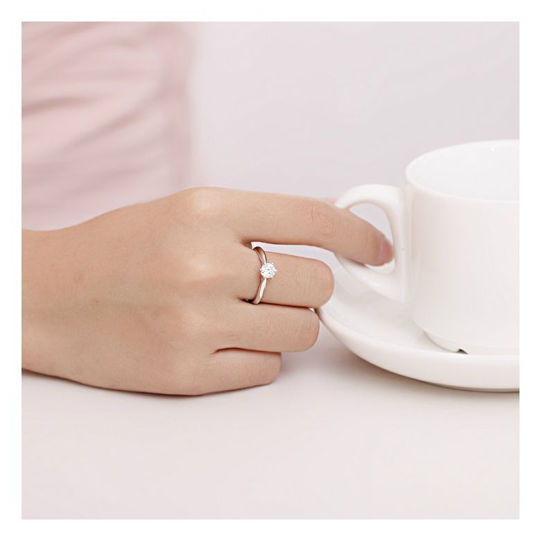 Solitaire Or Blanc, Diamant 0.25ct - L'Amour - Adélaïde DUFRÉNOY | Gemperles - 6