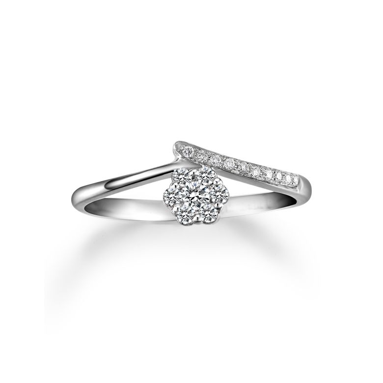 Bague Nérée Beauchemin - À Celle que J'aime - Or blanc, rose - 4