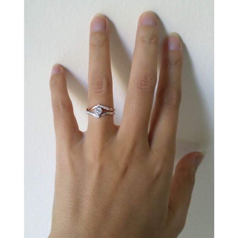 Bague Nérée Beauchemin - À Celle que J'aime - Or blanc, rose - 7