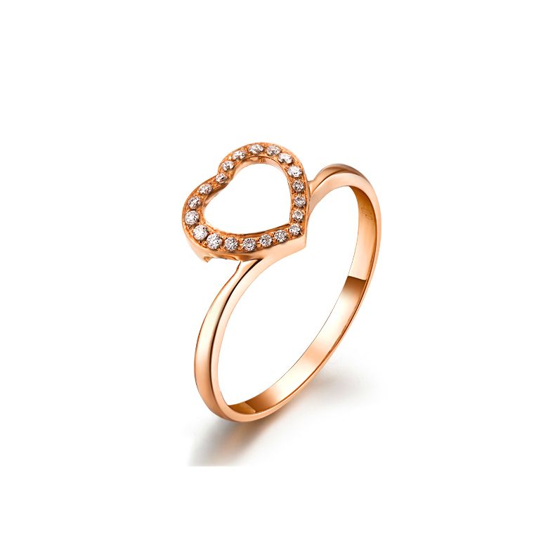 Bague Alfred de Musset - À Ninon - Or blanc, rose - 8