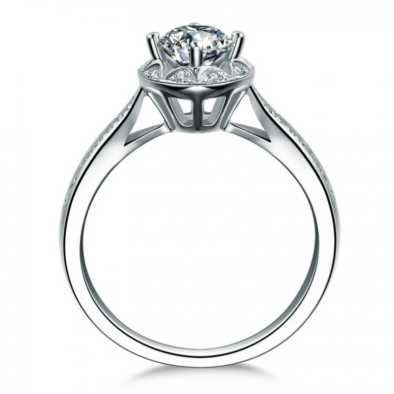 Bague Solitaire Your Best Friend - Or Blanc 18 Carats & Diamants | Gemperles - 3