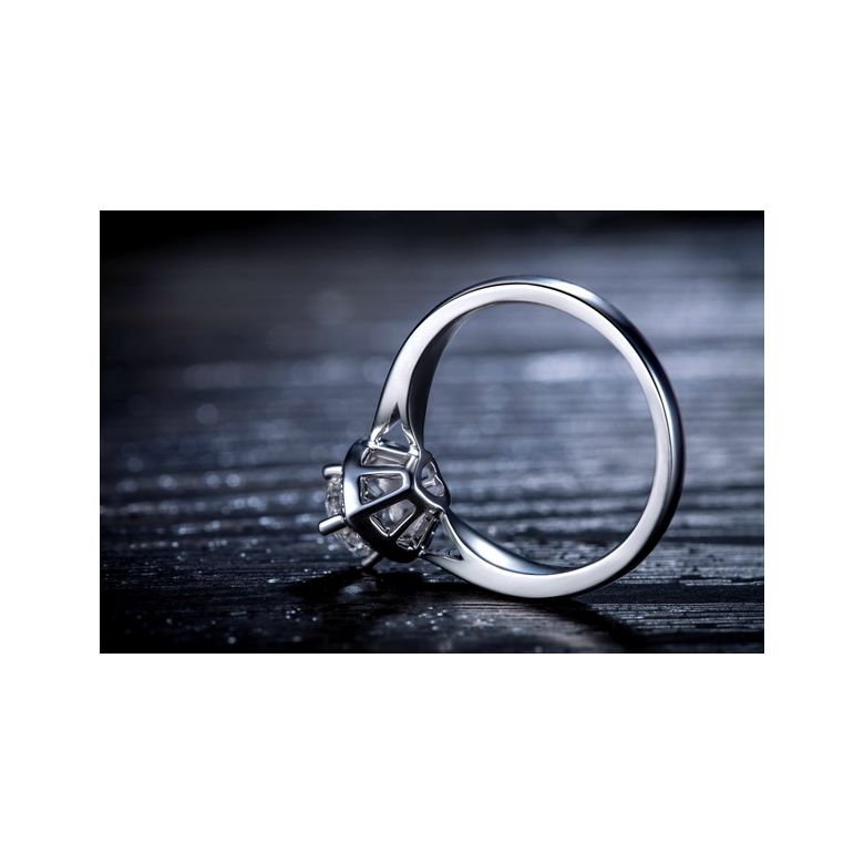 Bague Solitaire Your Best Friend - Or Blanc 18 Carats & Diamants | Gemperles - 5
