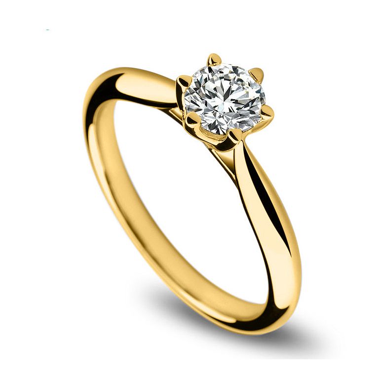 Solitaire Or Jaune, Diamant 0.25ct - L'Amour - Adélaïde DUFRÉNOY | Gemperles - 2