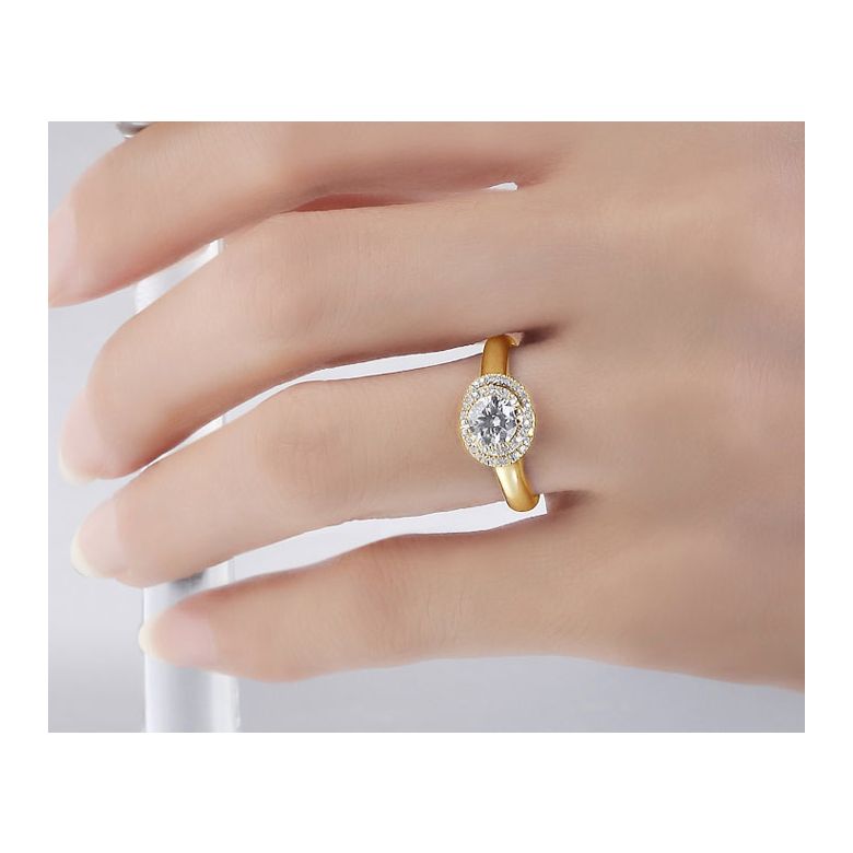 Bague Solitaire Gracieuse Majesté - Or Jaune & Diamants Enroulés | Gemperles - 2