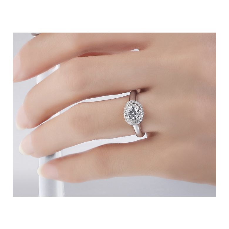 Bague Solitaire Gracieuse Majesté - Platine & Diamants Enroulés | Gemperles - 4