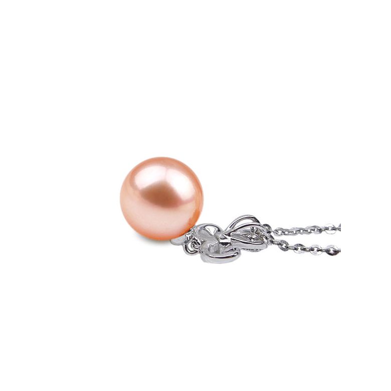 Pendentif noblesse - Armoiries en or blanc, diamants - Perle blanche - 4
